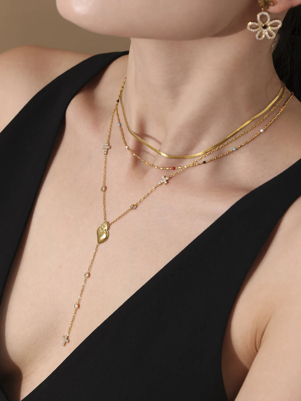 Hjärtfall Halsband✨