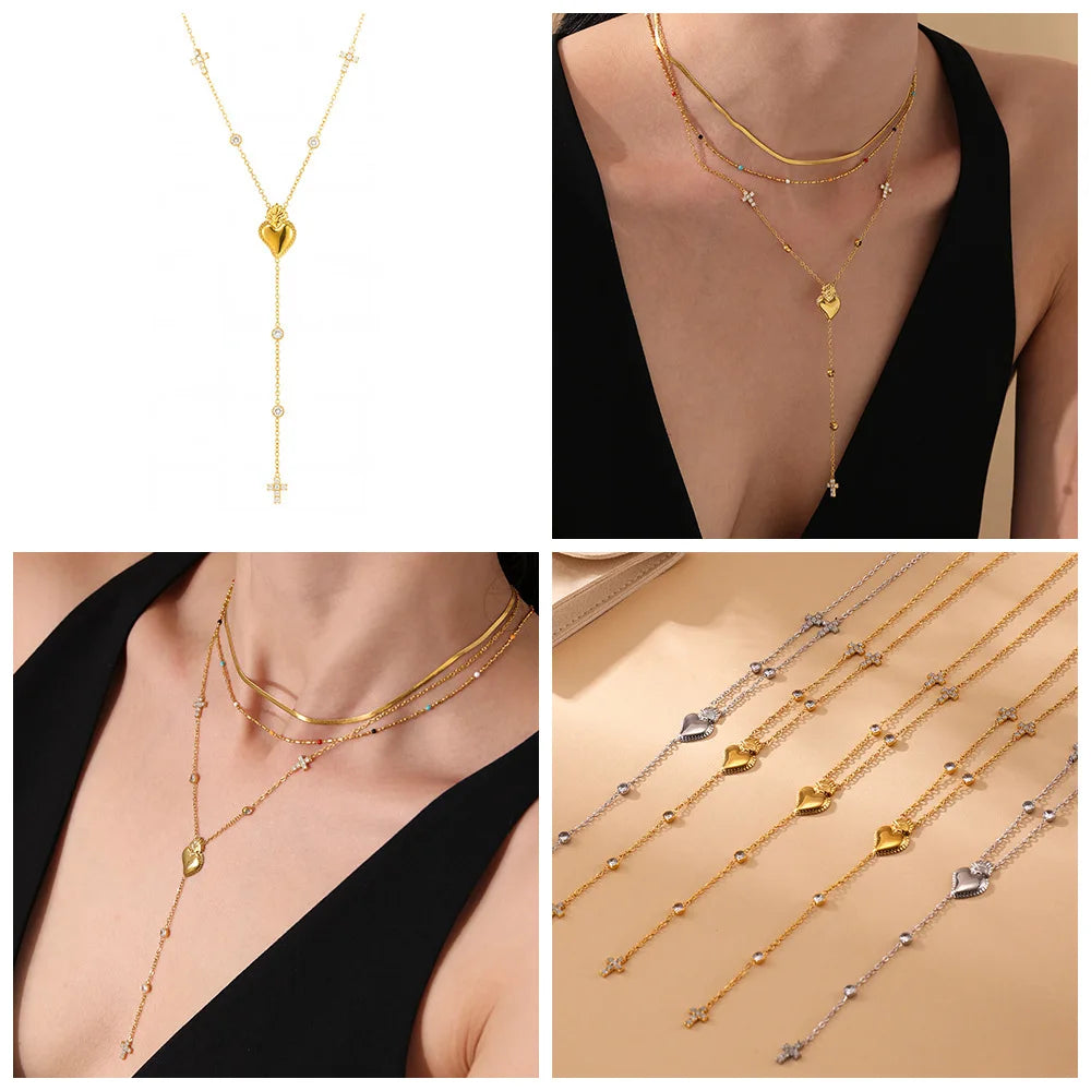 Hjärtfall Halsband✨